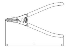 İzeltaş Dış Segman Pense (Düz) 180mm