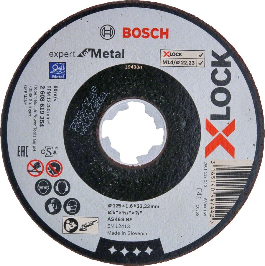 Bosch X-LOCK EXM KesmeTaşı 125*1,6 mm Düz