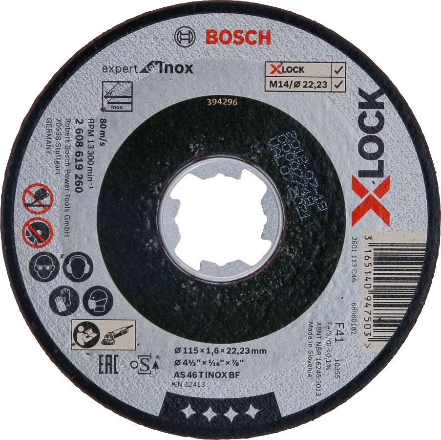 Bosch X-LOCK EXI Kes Taşı 115*1.6mm Düz