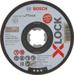 Bosch X-LOCK SD Inox KesmeTaşı 115x1.6 mm Düz