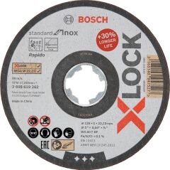 Bosch X-LOCK Rap.SD Inox KesmeTaşı125*1 mm Düz