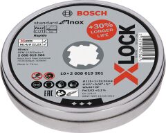 Bosch X-LOCK SDInoxR KesmeTaşı115*1mmDüz10'lu