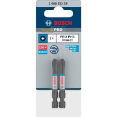 Pro Phillips Impact Bits Uç Ph 3 x 55 2'li Paket