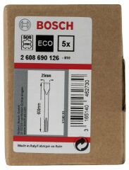 Bosch SDS-Max Yassı Keski 600*25 mm 5'li