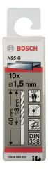 Bosch HSS-G Metal Matkap Ucu 1,5*40 mm 10'lu