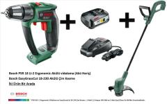 Bosch Psr 18 LI-2 Ergo Vidalama + EasyGrassCut 18-230 Kenar Kesme
