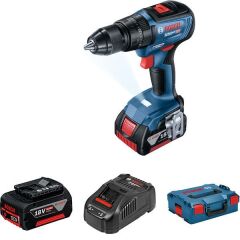 Bosch GSB 18V-50 Çift Akülü 5 Ah Darbeli Vidalama Makinesi