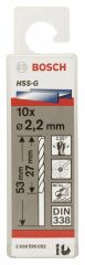 Bosch HSS-G Metal Matkap Ucu 2,2*53 mm 10'lu