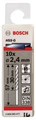Bosch HSS-G Metal Matkap Ucu 2,4*57 mm 10'lu