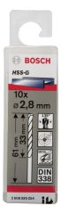 Bosch HSS-G Metal Matkap Ucu 2,8*61 mm 10'lu