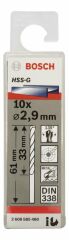 Bosch HSS-G Metal Matkap Ucu 2,9*61 mm 10'lu