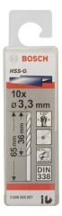 Bosch HSS-G Metal Matkap Ucu 3,3*65 mm 10'lu