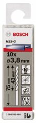 Bosch HSS-G Metal Matkap Ucu 3,8*75 mm 10'lu