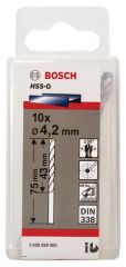 Bosch HSS-G Metal Matkap Ucu 4,2*75 mm 10'lu