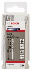 Bosch HSS-G Metal Matkap Ucu 4,9*86 mm 10'lu