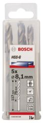 Bosch HSS-G Metal Matkap Ucu 8,1*117 mm 5'li
