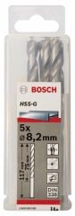 Bosch HSS-G Metal Matkap Ucu 8,2*117 mm 5'li