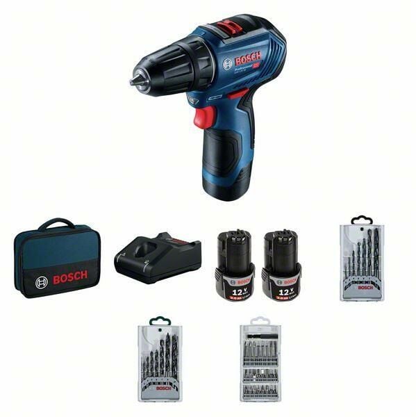 Bosch GSR 12V-30 + 39 parça vidalama seti