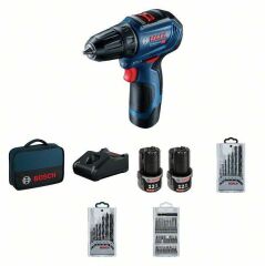 Bosch GSR 12V-30 + 39 parça vidalama seti