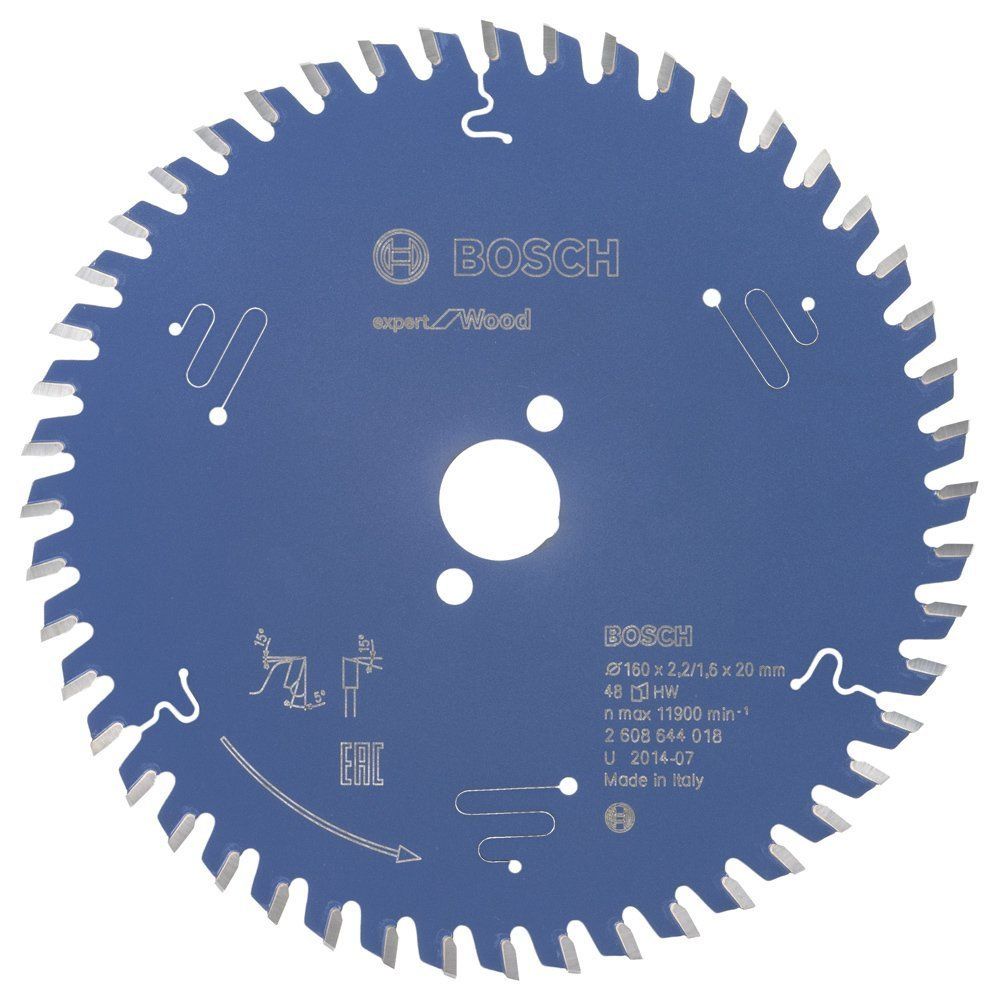 Bosch EXW Daire Test. Bıç. 160*20 mm 48 D E