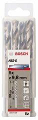 Bosch HSS-G Metal Matkap Ucu 9,8*133 mm 5'li
