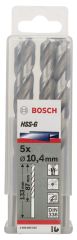 Bosch HSS-G Metal Matkap Ucu 10,4*133 mm 5'li