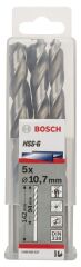Bosch HSS-G Metal Matkap Ucu 10,7*142 mm 5'li