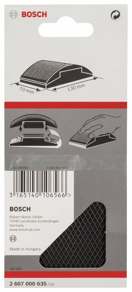 Bosch Lastik El Zımpara Takozu 70*130mm