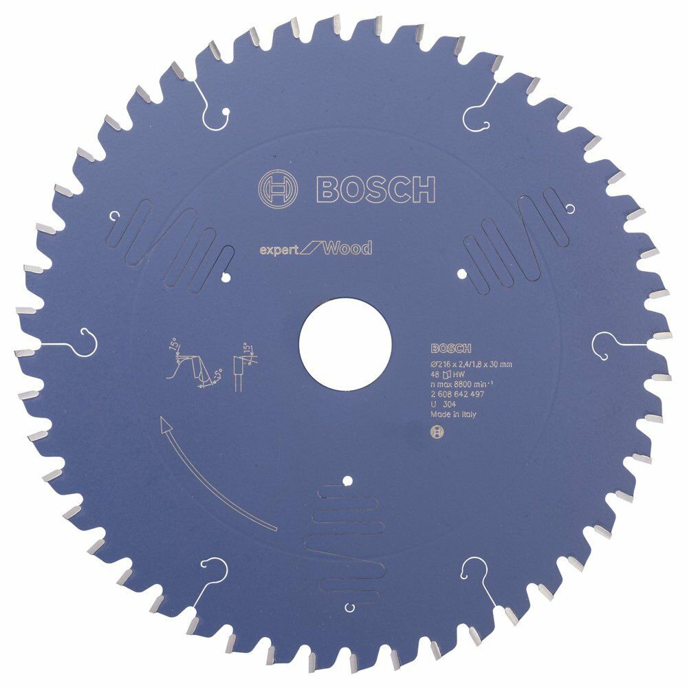 Bosch EXW Daire Test. Bıç. 216*30 mm 48 D G