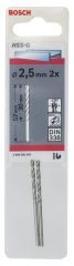 Bosch HSS-G Metal Matkap Ucu 2,5*57 mm 2'li