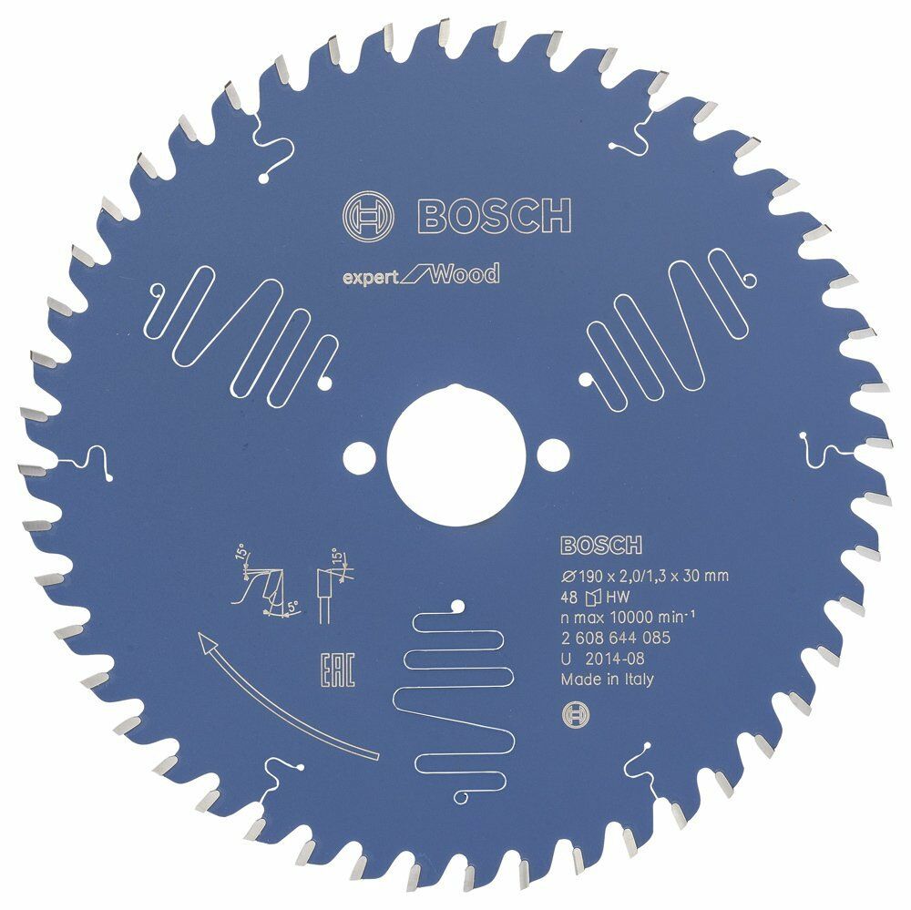 Bosch EXW Daire Test. Bıç. 190*30 mm 48 D T