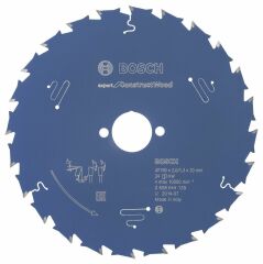190*30 mm 24 Diş Boschi İnşaat Ahşabı için Daire Testere Bıçağı Expert