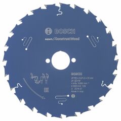 190*30 mm 24 Diş Boschi İnşaat Ahşabı için Daire Testere Bıçağı Expert