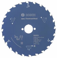 190*30 mm 24 Diş Boschi İnşaat Ahşabı için Daire Testere Bıçağı Expert