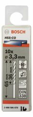 Bosch HSS-Co Metal Matkap Ucu 3,3*65 mm 10'lu