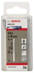 Bosch HSS-Co Metal Matkap Ucu 4*75 mm 10'lu