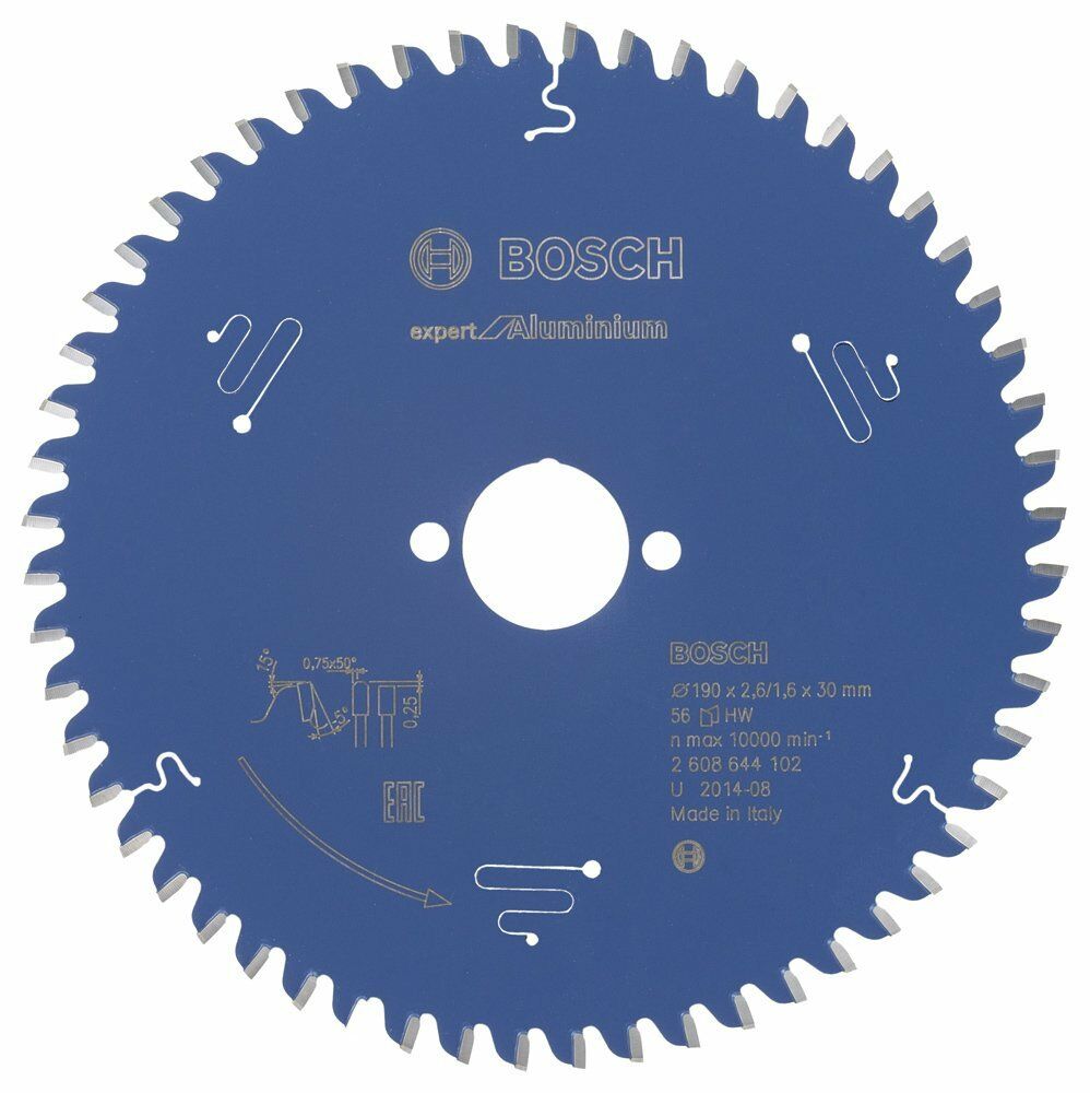 Bosch - Expert Serisi Alüminyum için Daire Testere Bıçağı 190*30 mm 56 Diş