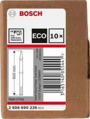 Bosch SDS-Max Eco Sivri Keski 600 mm 10'lu