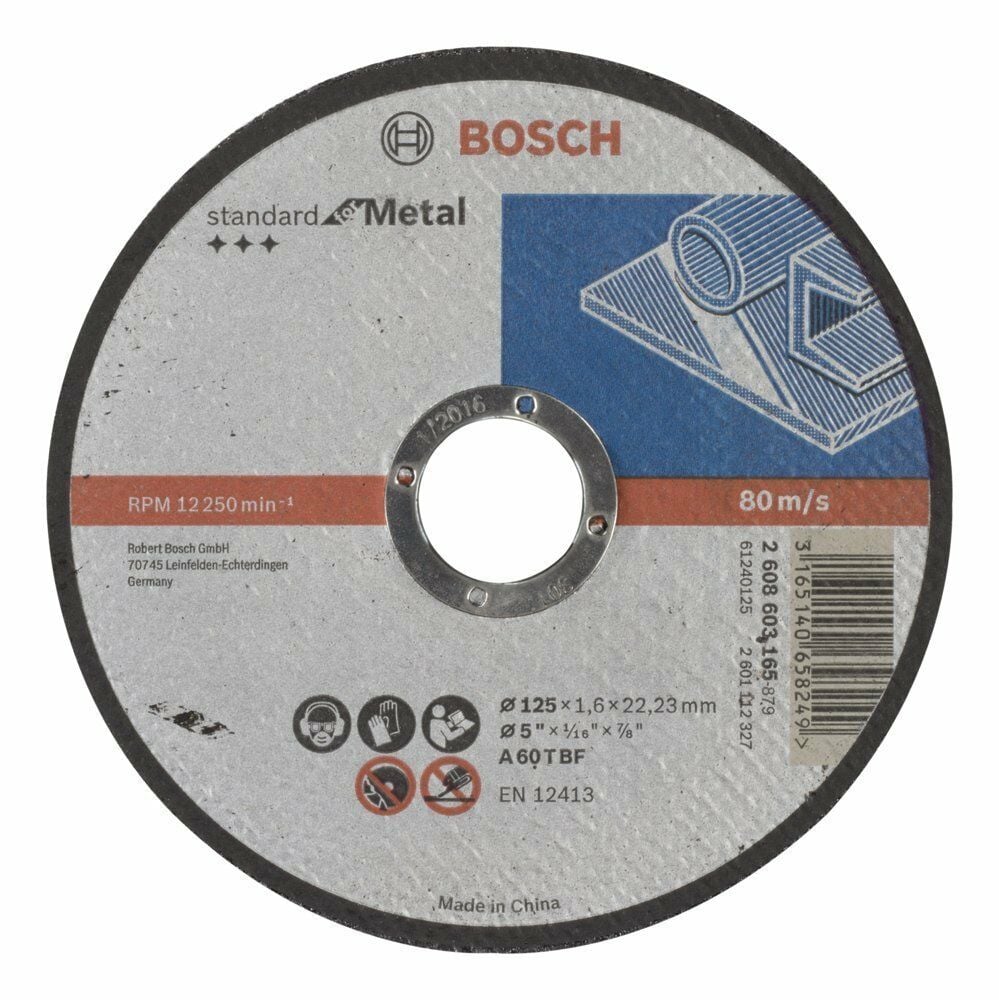 Bosch SDMetal Kesme Taşı 125*1,6 mm Düz