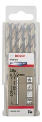 Bosch HSS-Co Metal Matkap Ucu 7,5*109 mm 10'lu