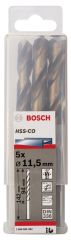 Bosch HSS-Co Metal Matkap Ucu 11,5*142 mm 5'li