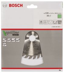 Bosch OPW Daire Test. Bıç. 130*20/16 mm 30 D E