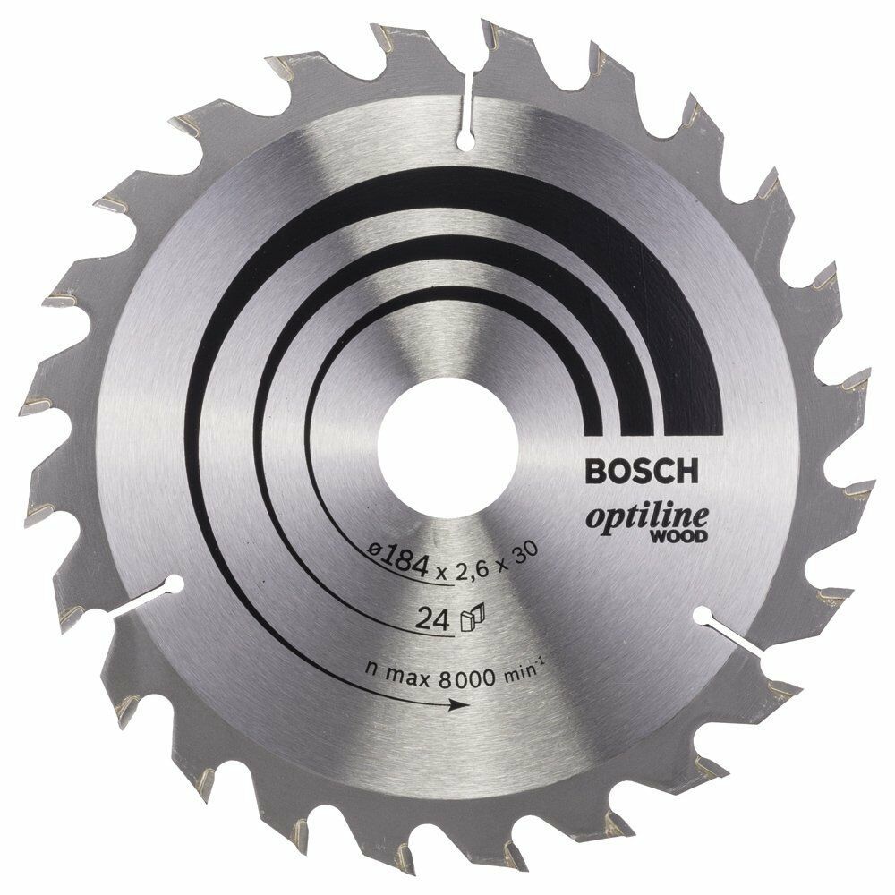 Bosch OPW Daire Test. Bıç. 184*30 mm 24 D E