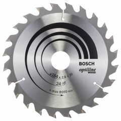 Bosch OPW Daire Test. Bıç. 184*30 mm 24 D E