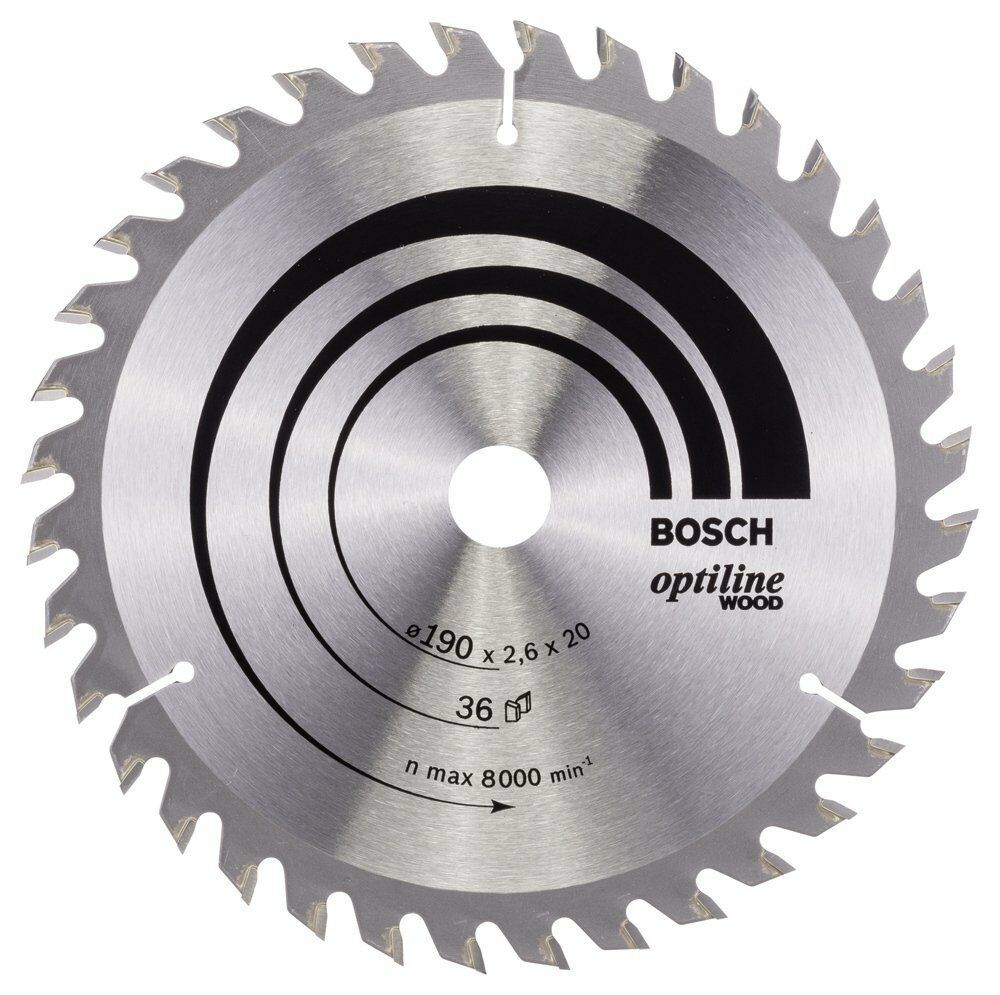 Bosch OPW Daire Test. Bıç. 190*20/16 mm 36 D E