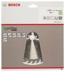 Bosch OPW Daire Test. Bıç. 190*20/16 mm 36 D E