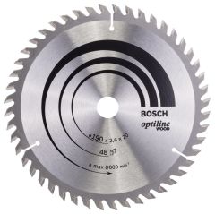 Bosch OPW Daire Test. Bıç. 190*20/16 mm 48 D E