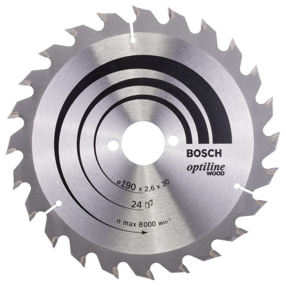 Bosch OPW Daire Test. Bıç. 190*30 mm 24 D E