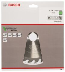 Bosch OPW Daire Test. Bıç. 190*30 mm 24 D E