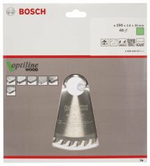 Bosch OPW Daire Test. Bıç. 190*30 mm 48 D E